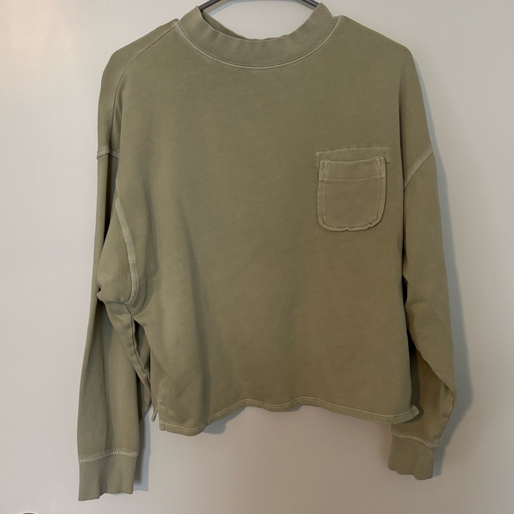 Light Olive Green Crewneck Sweatshirt